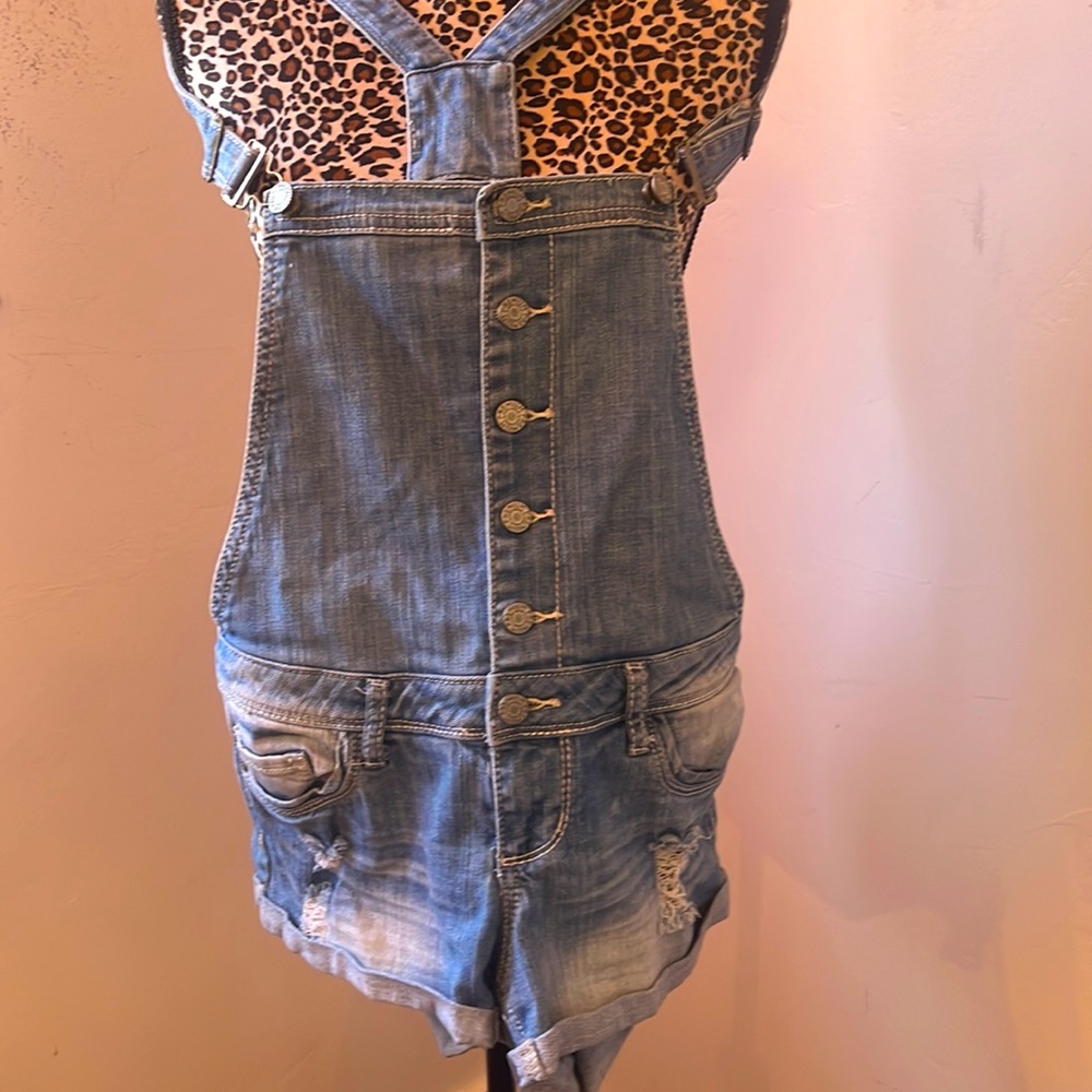 Overall Jean shorts